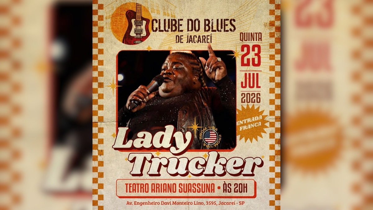 Clube do Blues de Jacareí recebe Peggy "Lady Trucker" Hemphill com entrada gratuita